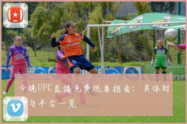 今晚UFC直播免费观看指南:具体时间与平台一览